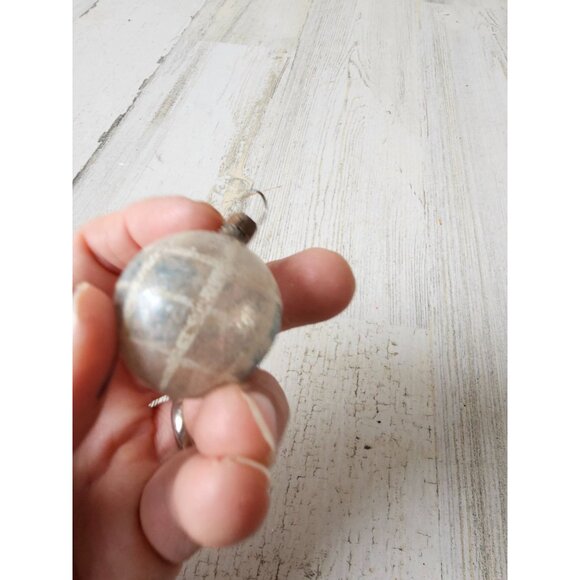 Antique glass grapes raspberry ball blue ornament Xmas tree set - Picture 10 of 11